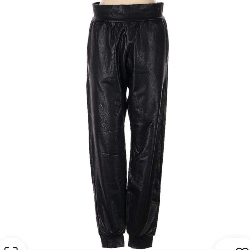 Commando Vegan Leather Jogger Pants
